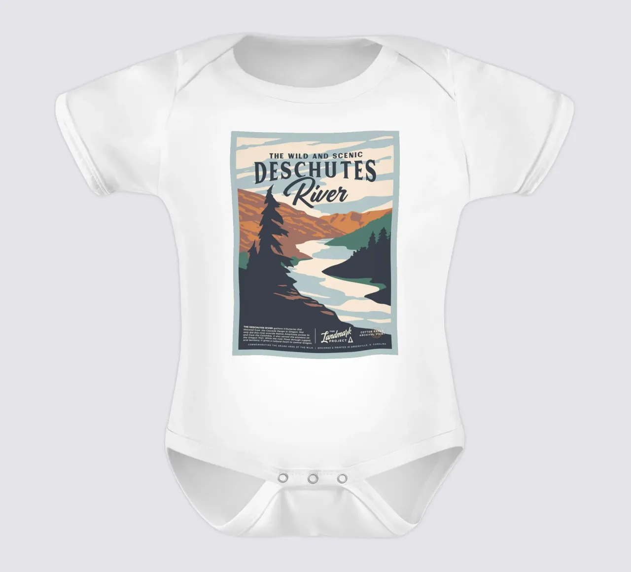 Fiume Deschutes body neonato maniche corte da williamsshop