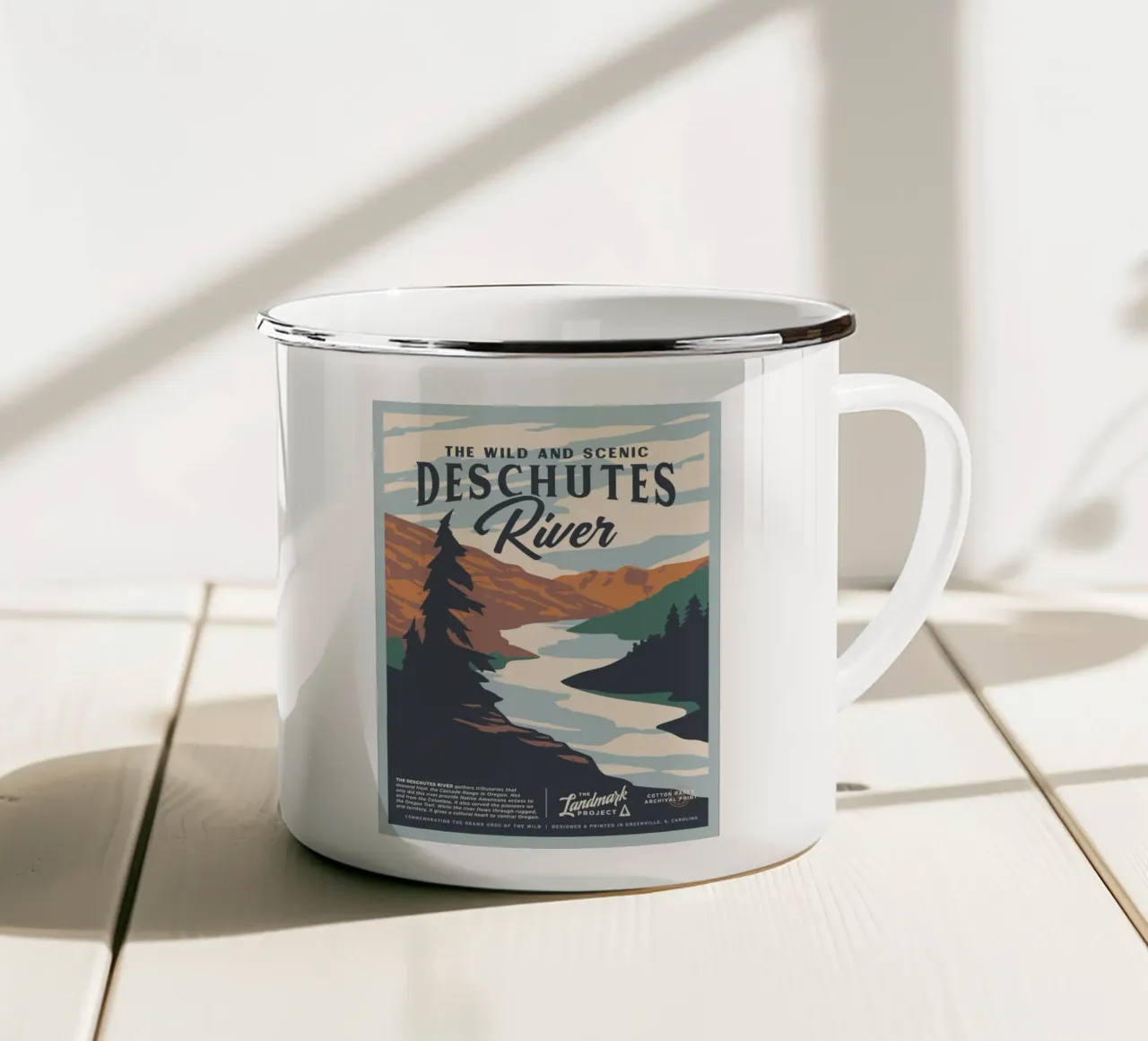 Fiume Deschutes tazza in smalto da williamsshop