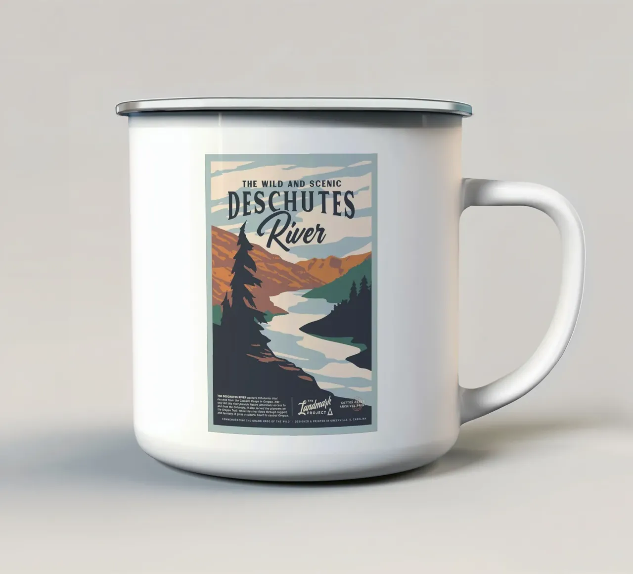 Fiume Deschutes tazza in smalto da williamsshop
