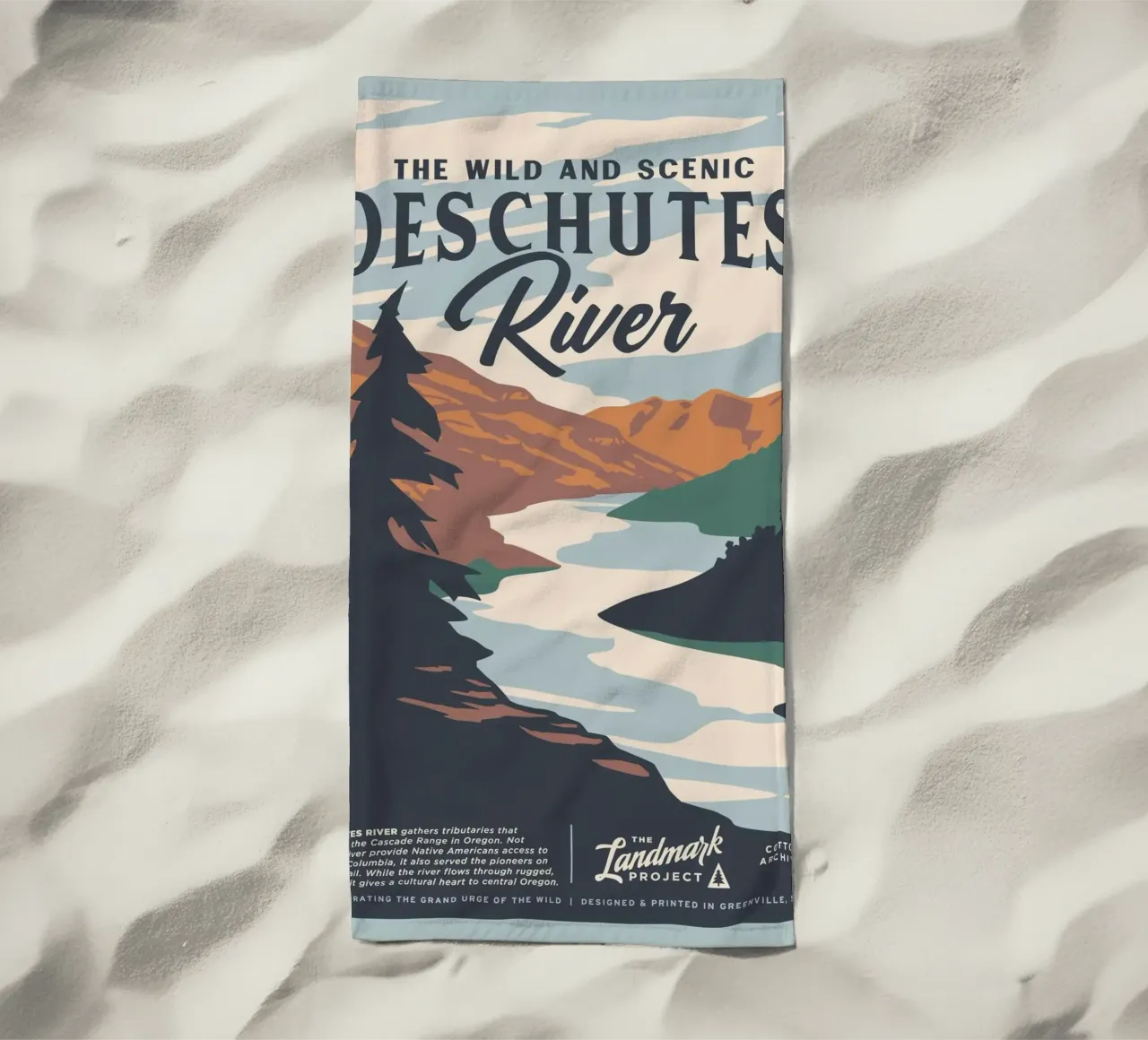 Fiume Deschutes telo mare da williamsshop