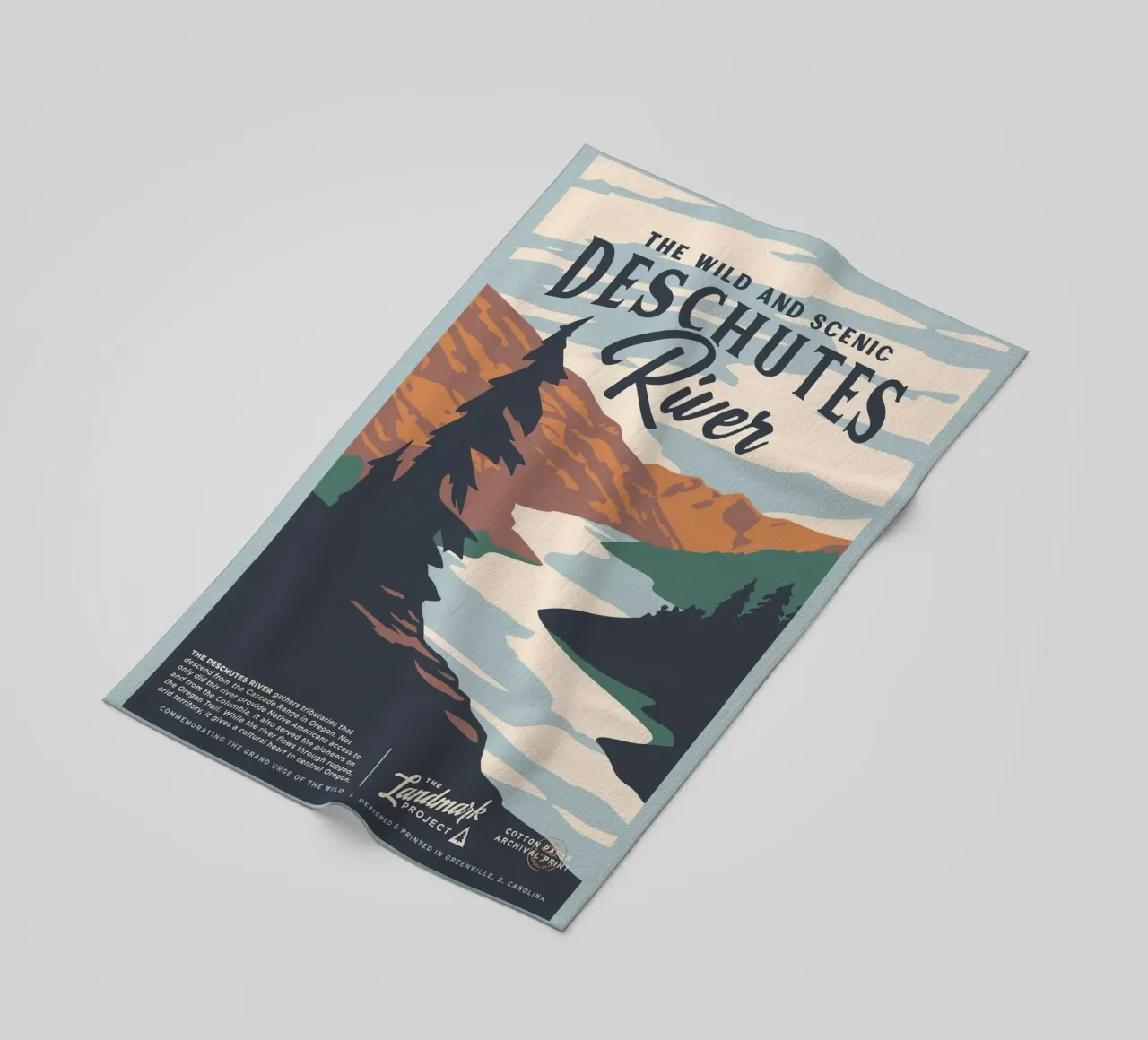 Fiume Deschutes telo mare da williamsshop