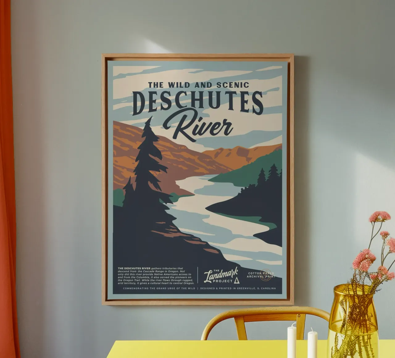 Deschutes River canvas with Floater frame by williamsshop