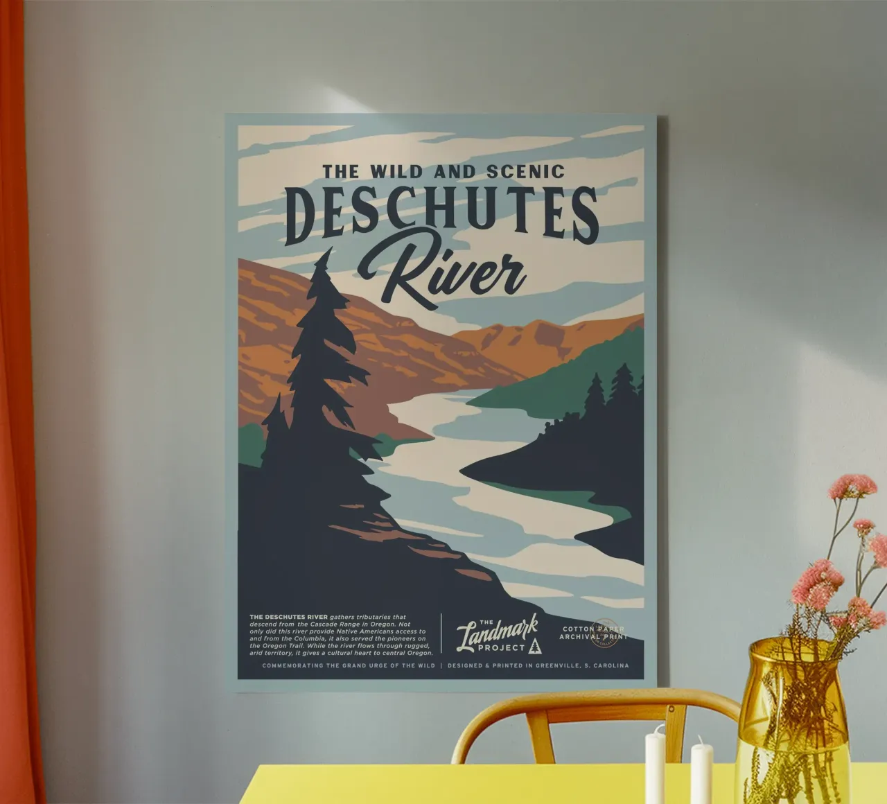 Deschutes River canvas with Floater frame by williamsshop