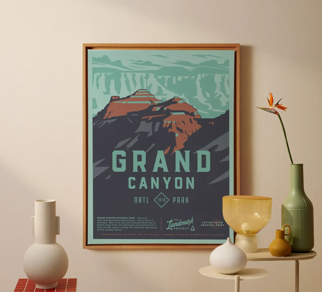 Grand Canyon North Rim tela con Cornice a cassetta da williamsshop