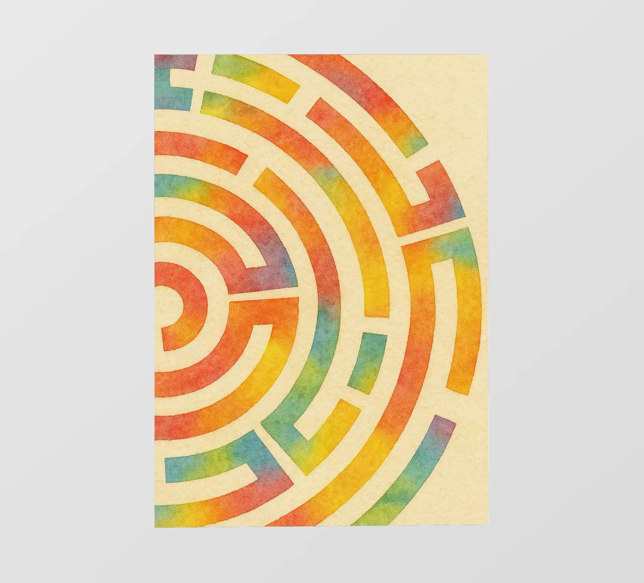 abstracto geométrico medio laberinto círculo línea lámina retroiluminada de arkhanz