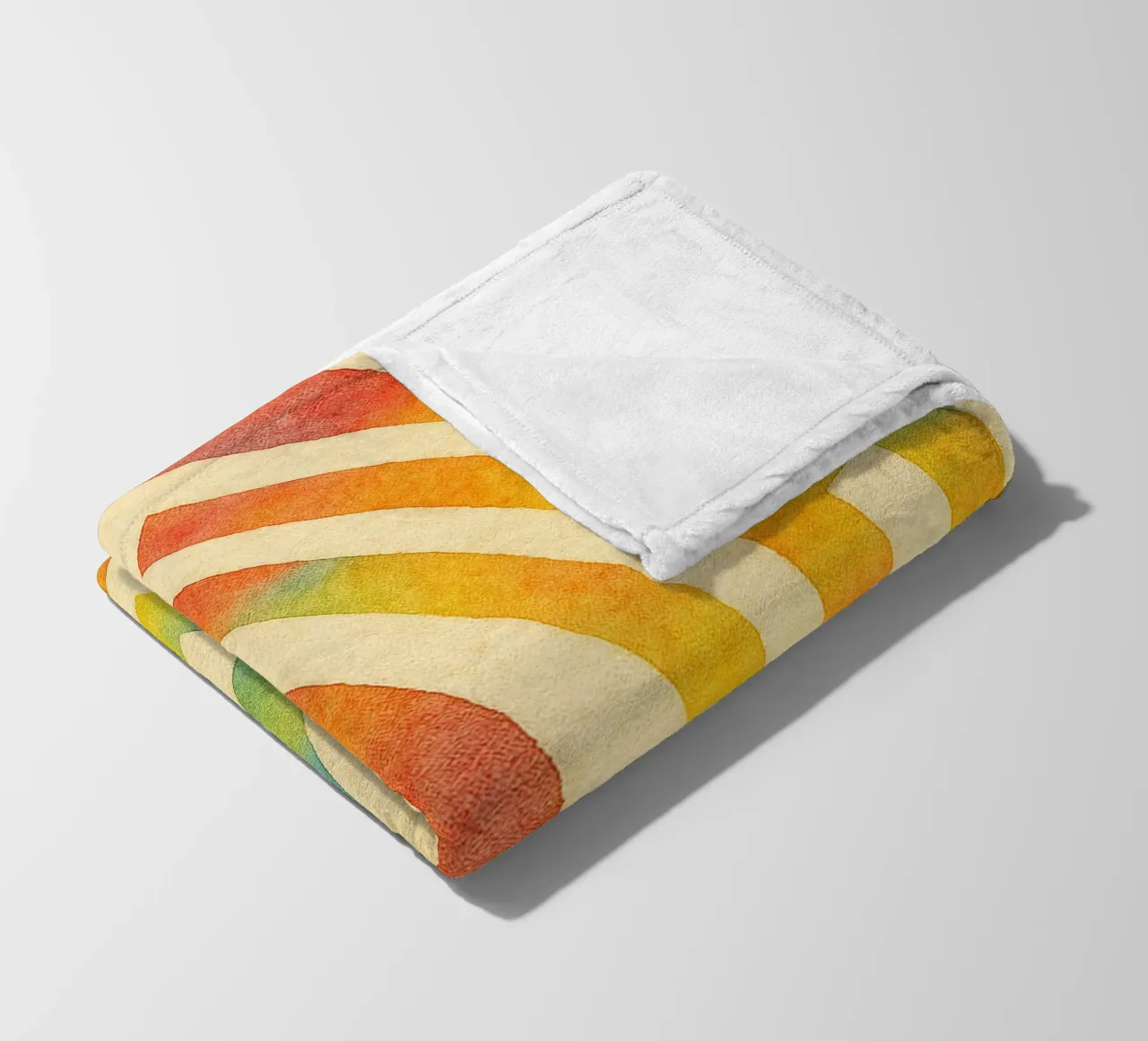abstract geometric half labyrinth circle line fleece blanket by arkhanz