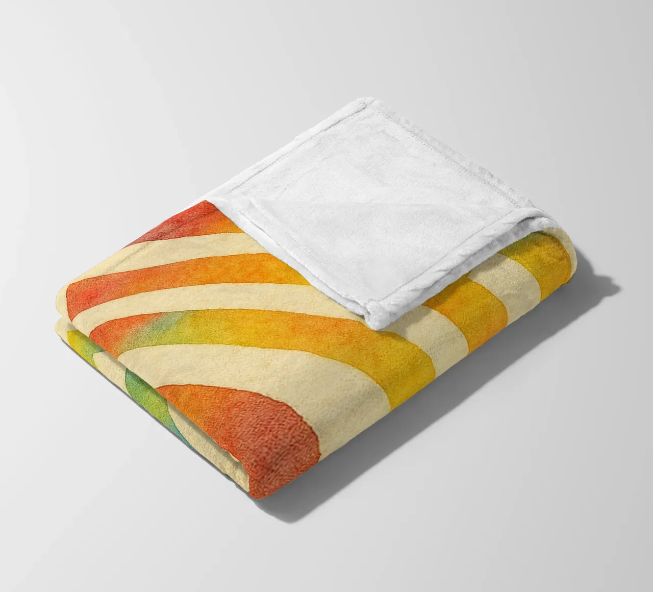 abstract geometric half labyrinth circle line fleece blanket by arkhanz