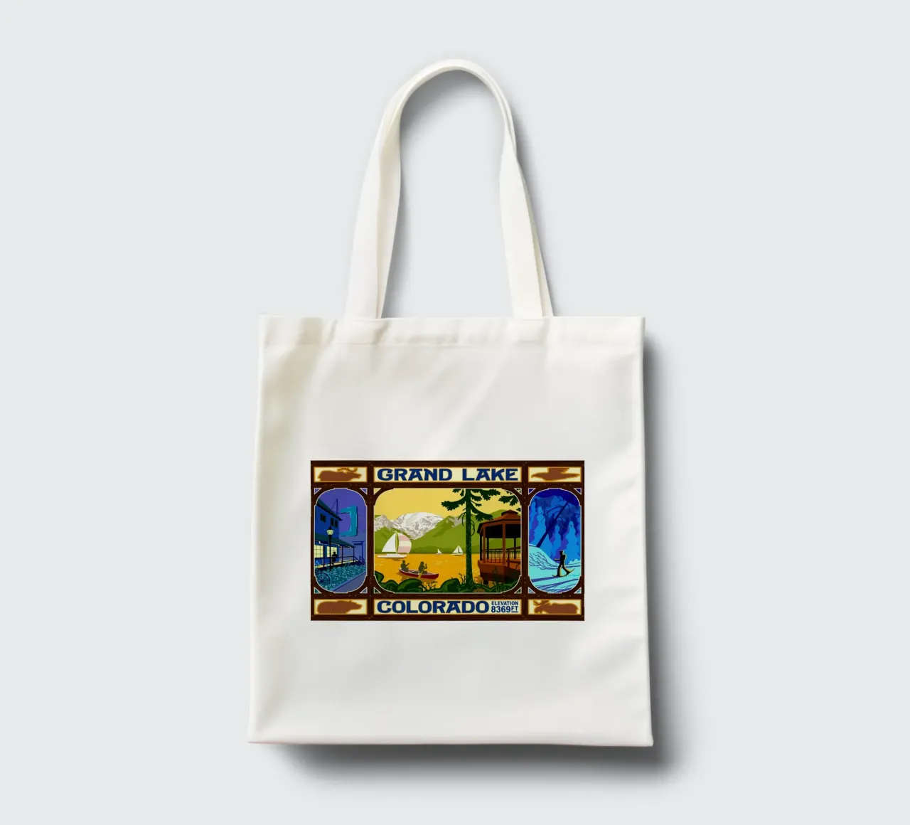 Grand Lake, Colorado tote bag by williamsshop