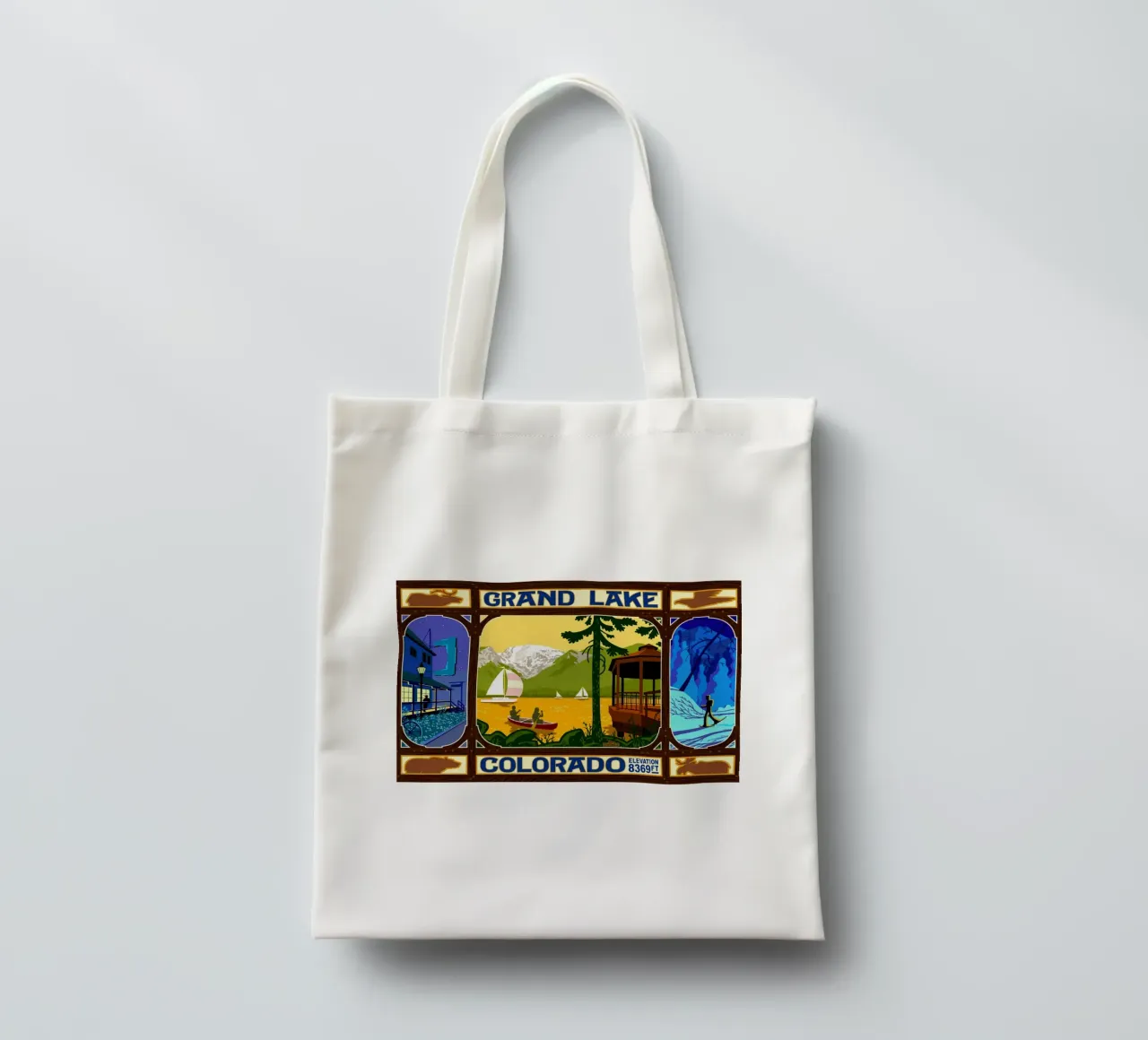 Grand Lake, Colorado tote bag by williamsshop