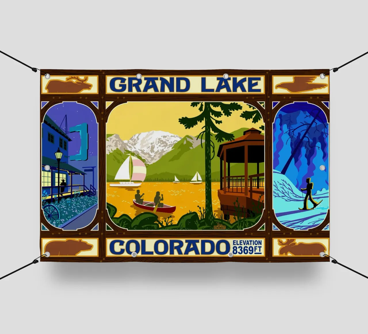Grand Lake, Colorado pvc cover by williamsshop