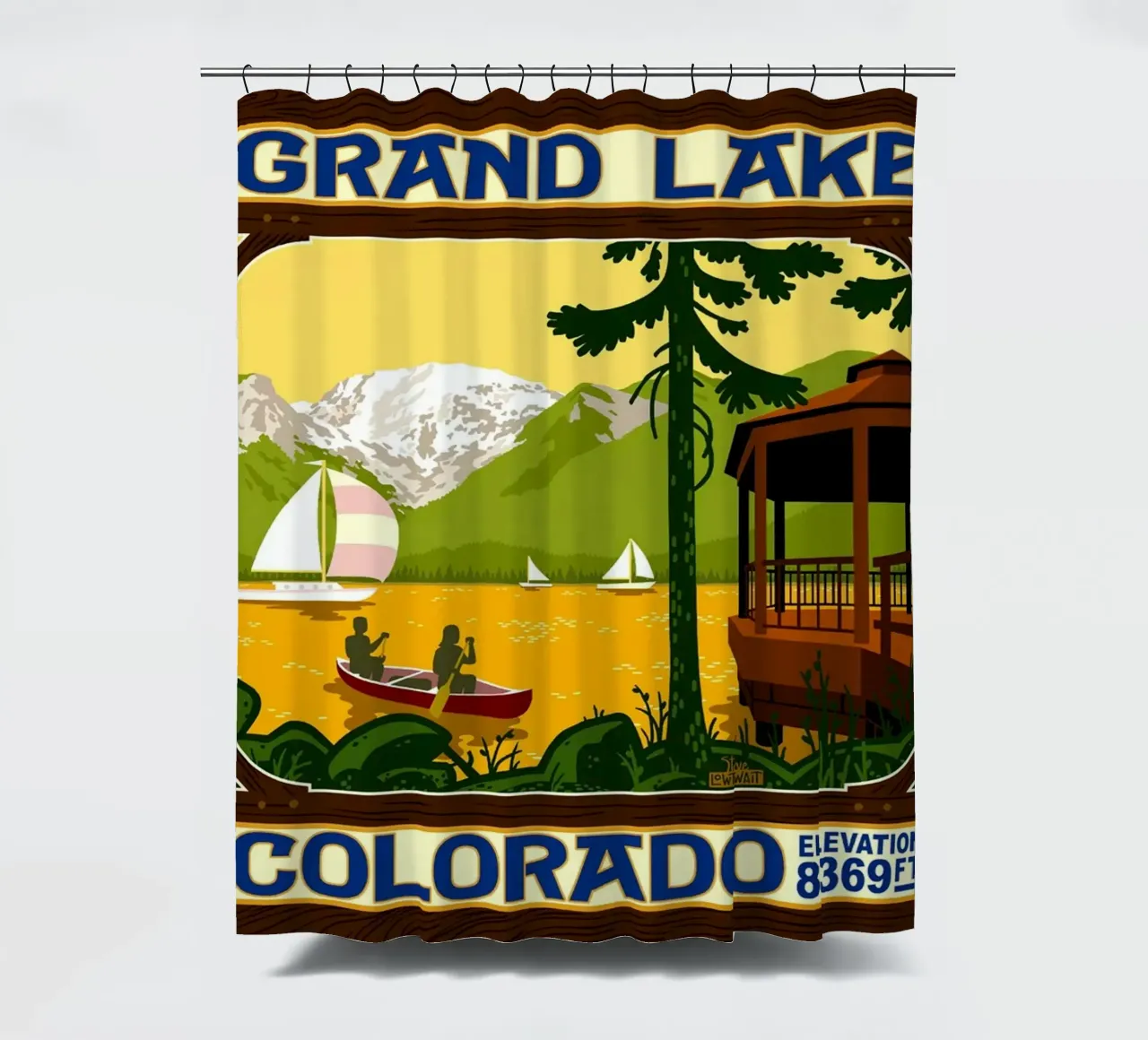 Grand Lake, Colorado shower curtain by williamsshop