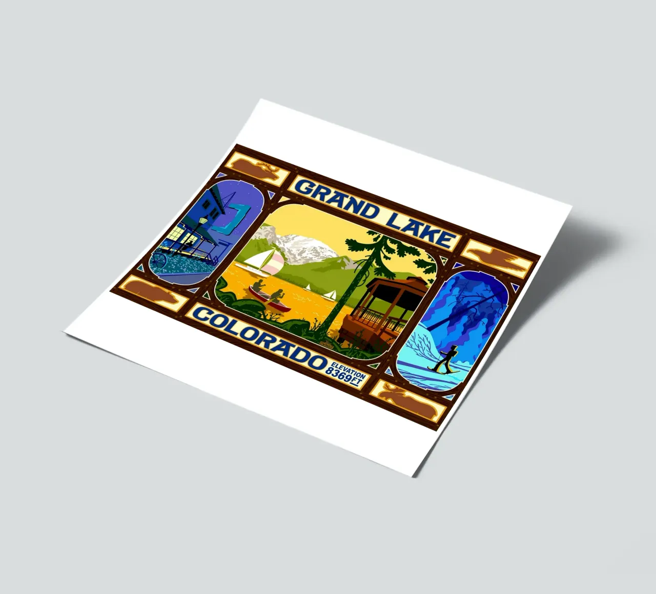 Grand Lake, Colorado sticker sheet by williamsshop