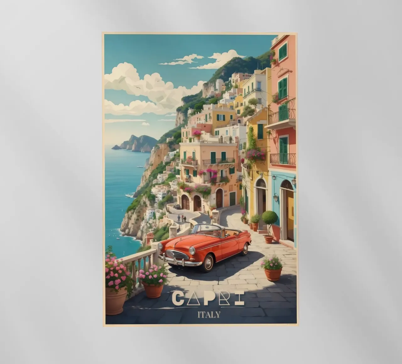 Capri Splendor Viaggio d'epoca pellicola backlit da Beauty wall