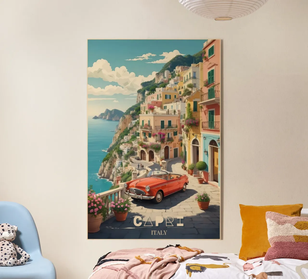 Capri Splendor Viaggio d'epoca plexiglass da Beauty wall