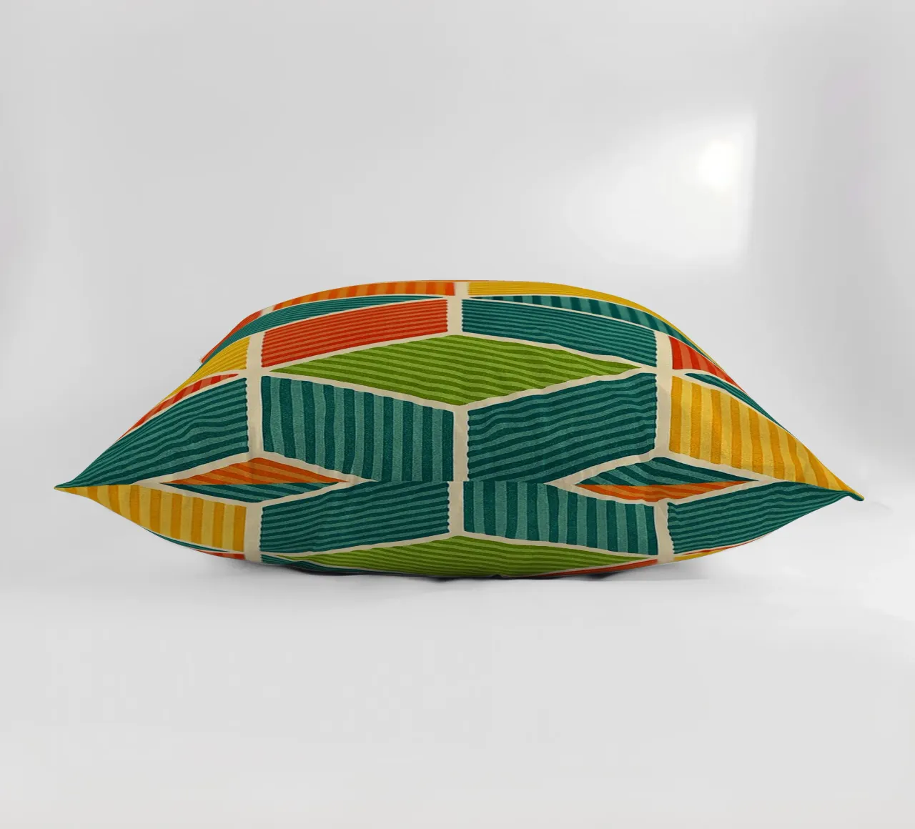 línea hexagonal geométrica abstracta cojín de arkhanz