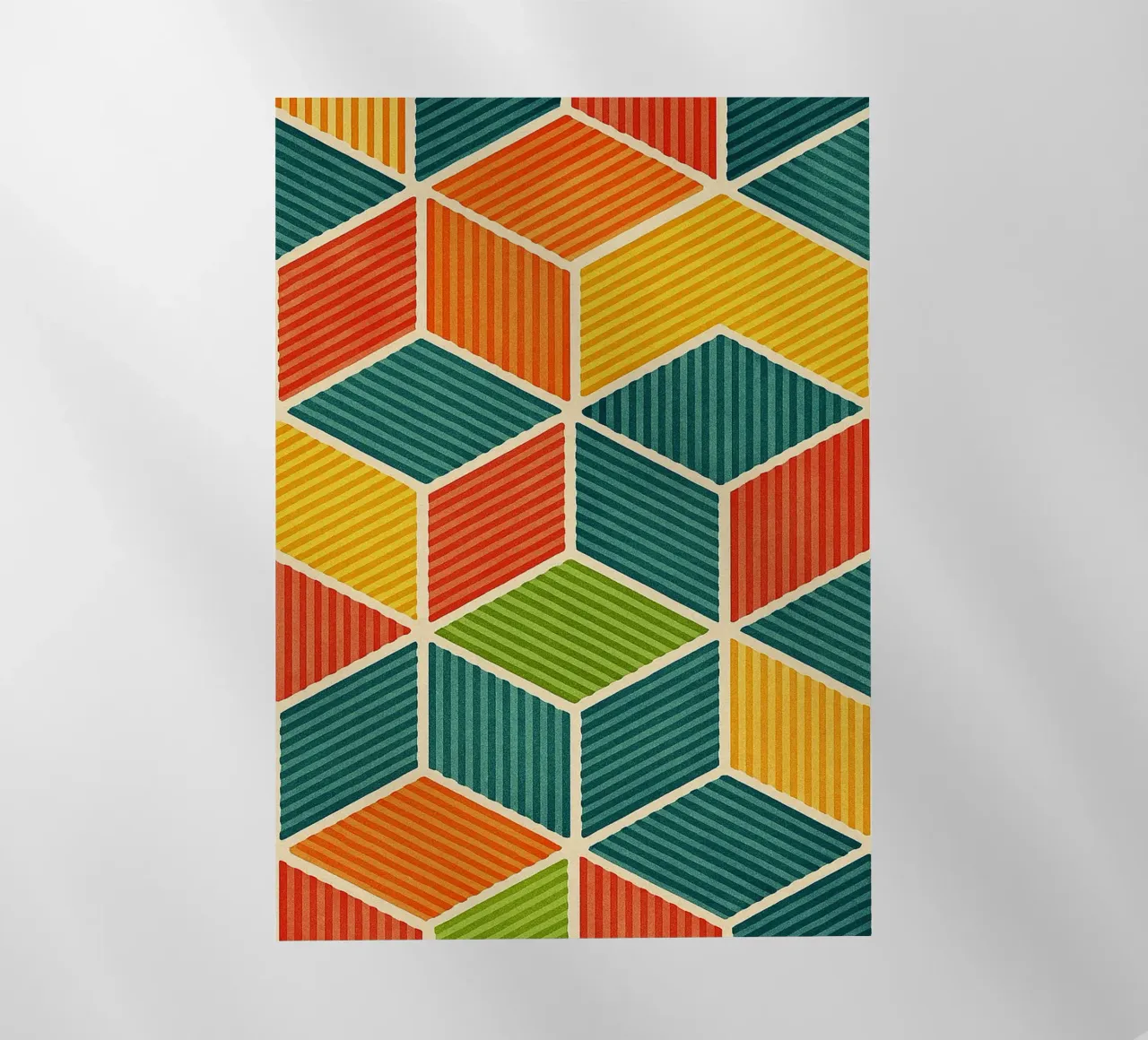 línea hexagonal geométrica abstracta lámina retroiluminada de arkhanz