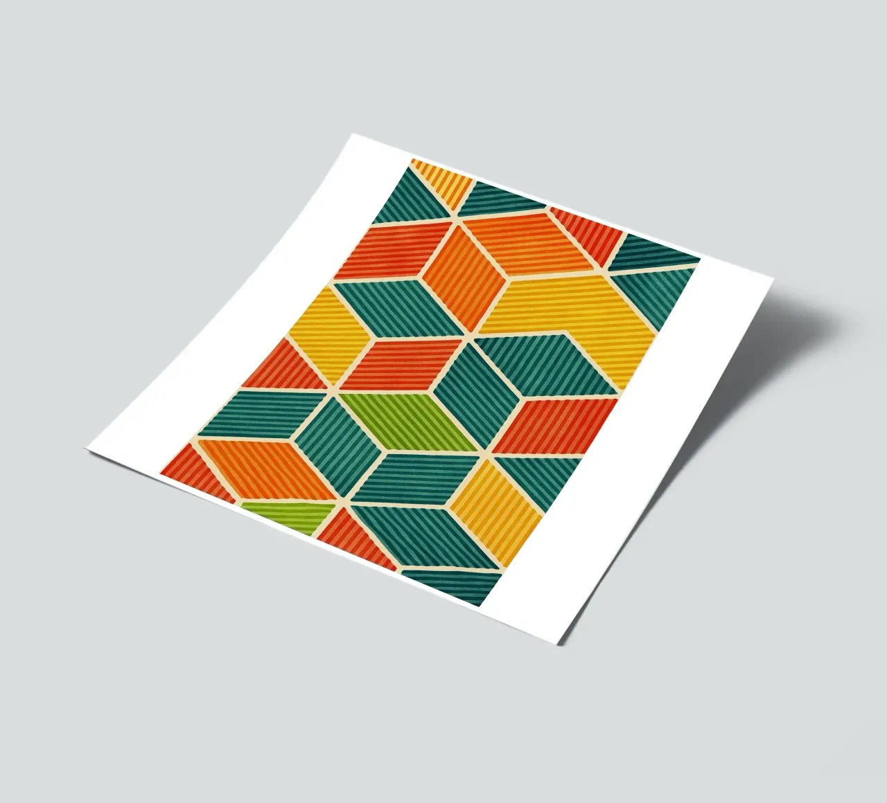 línea hexagonal geométrica abstracta pack de pegatina de arkhanz