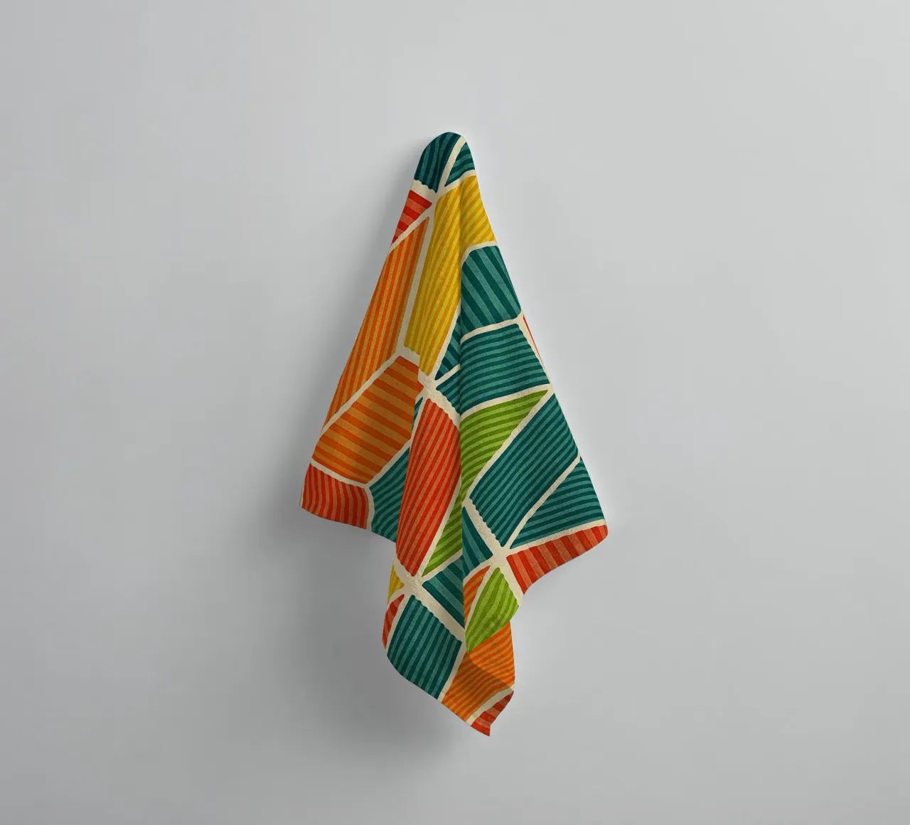 línea hexagonal geométrica abstracta toalla de baño de arkhanz