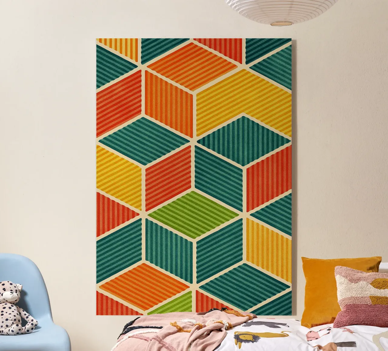 línea hexagonal geométrica abstracta metacrilato de arkhanz
