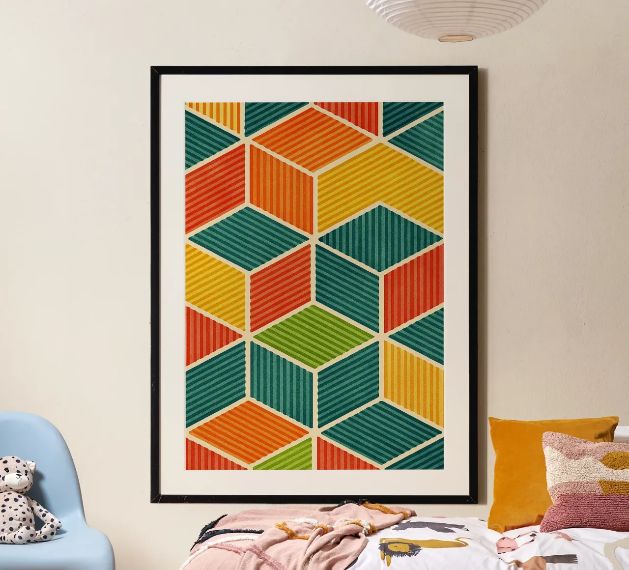 línea hexagonal geométrica abstracta hahnemühle de arkhanz