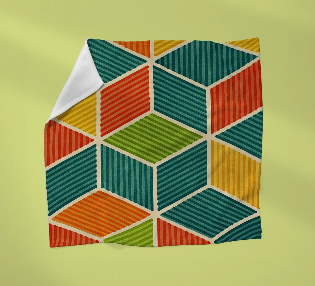 línea hexagonal geométrica abstracta manta de franela de arkhanz