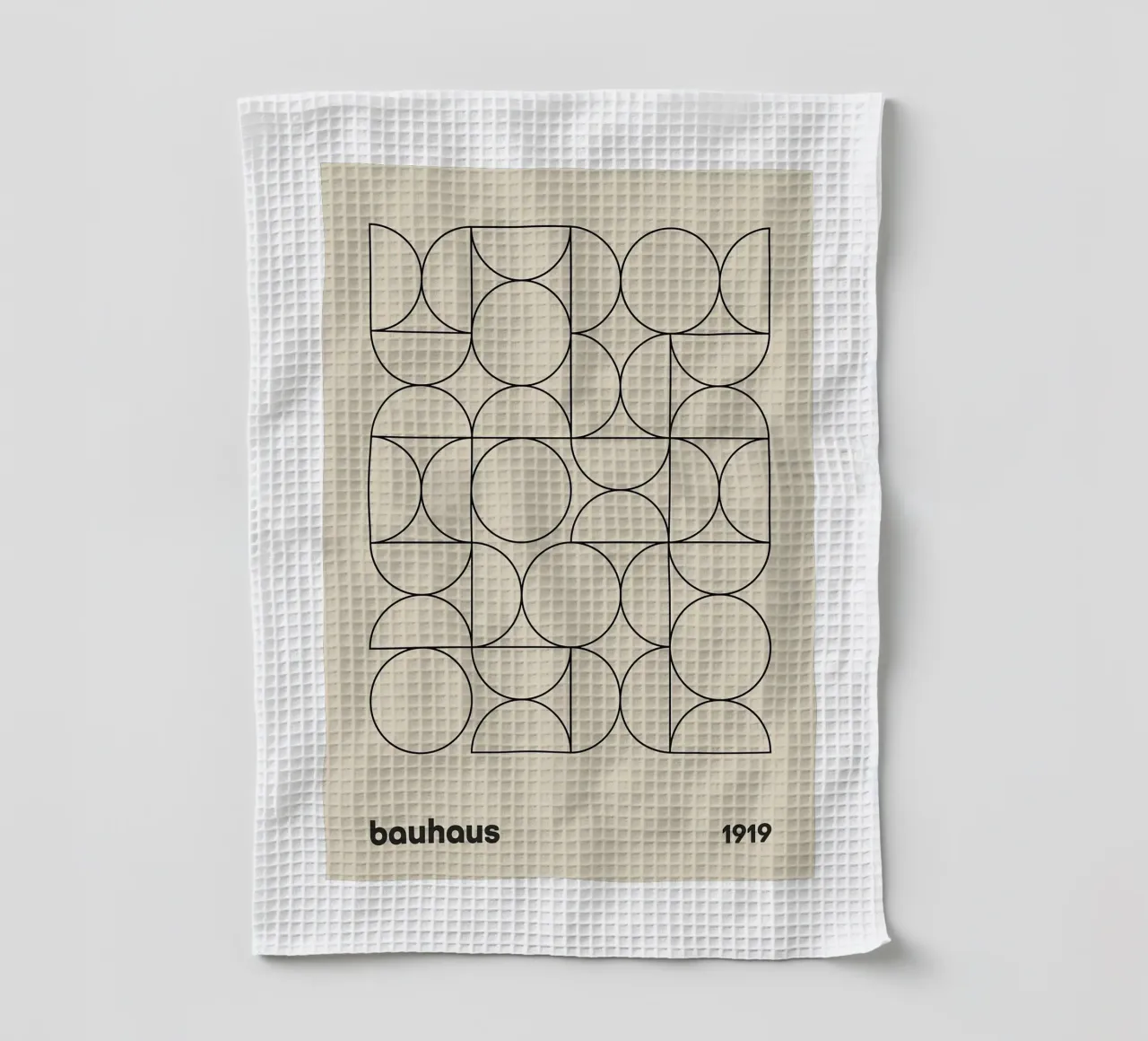 Bauhaus tea towel by Brooke