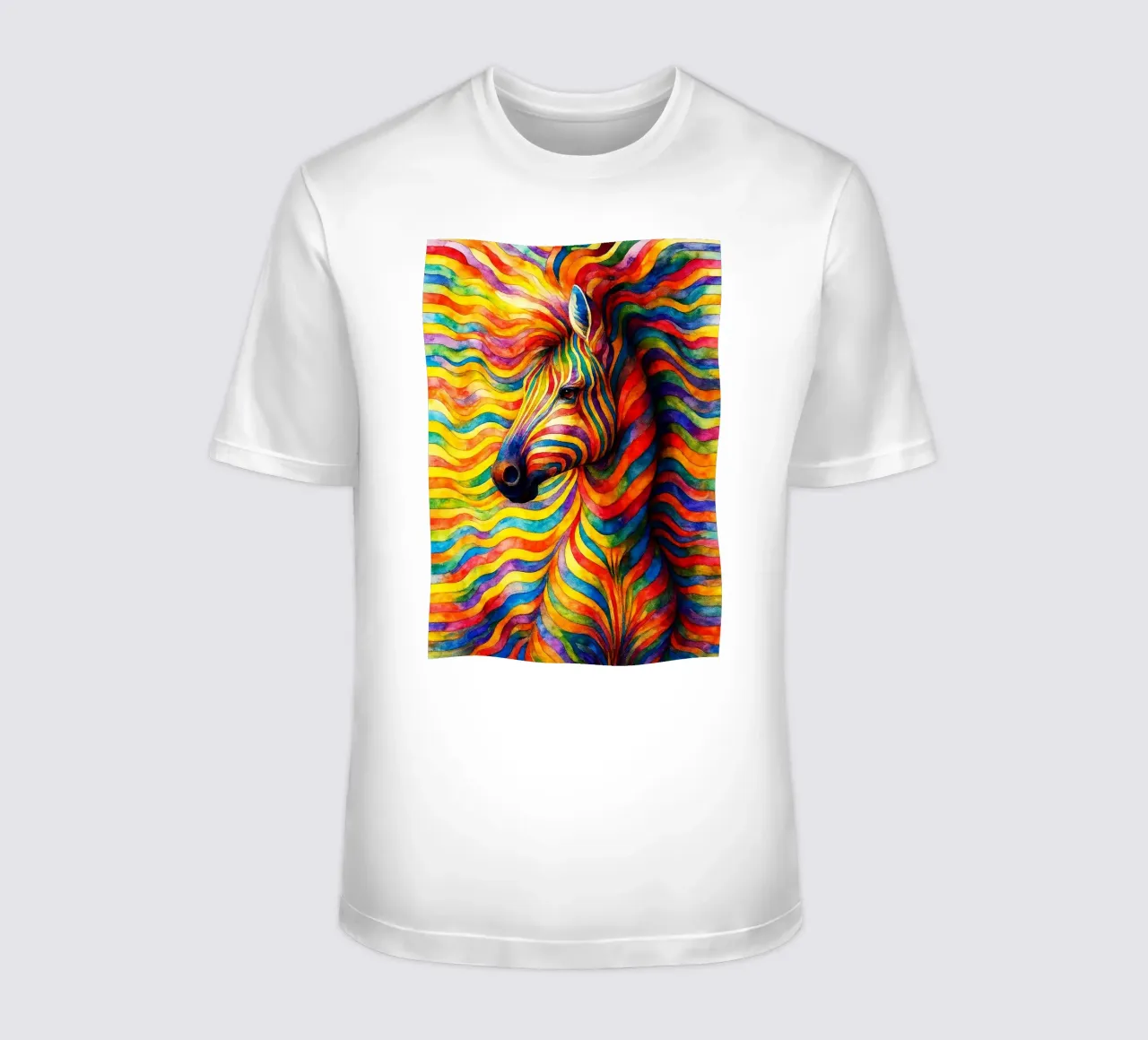 abstract geometric horse face line t-shirt by arkhanz