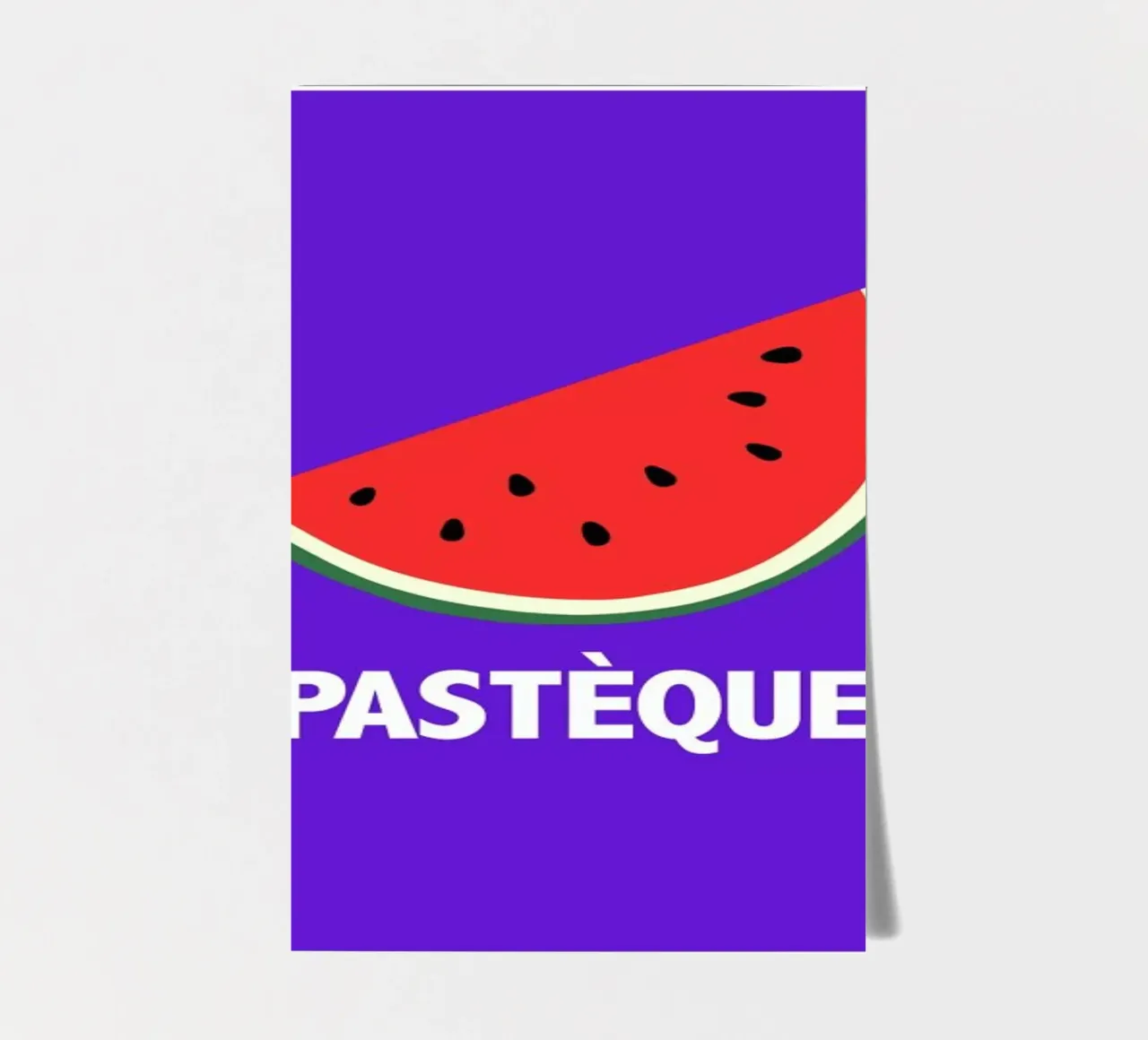 Pasteque Blue sticker sheet by Mottos by Sinan Saydik