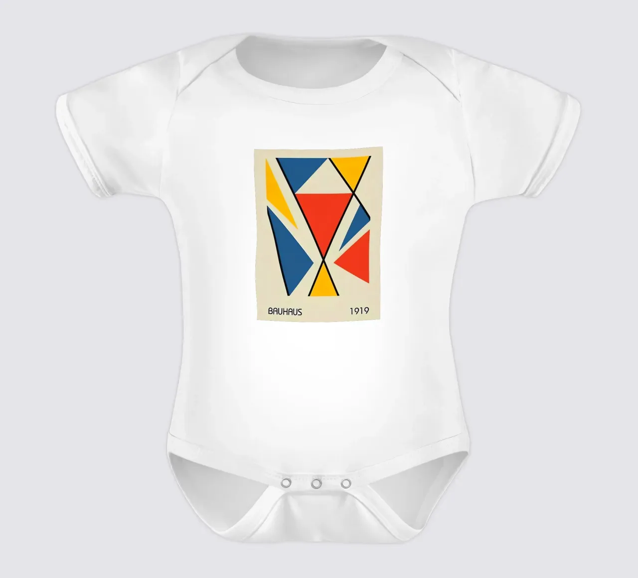 Bauhaus 1919 babyrompertje korte mouwen van Brooke