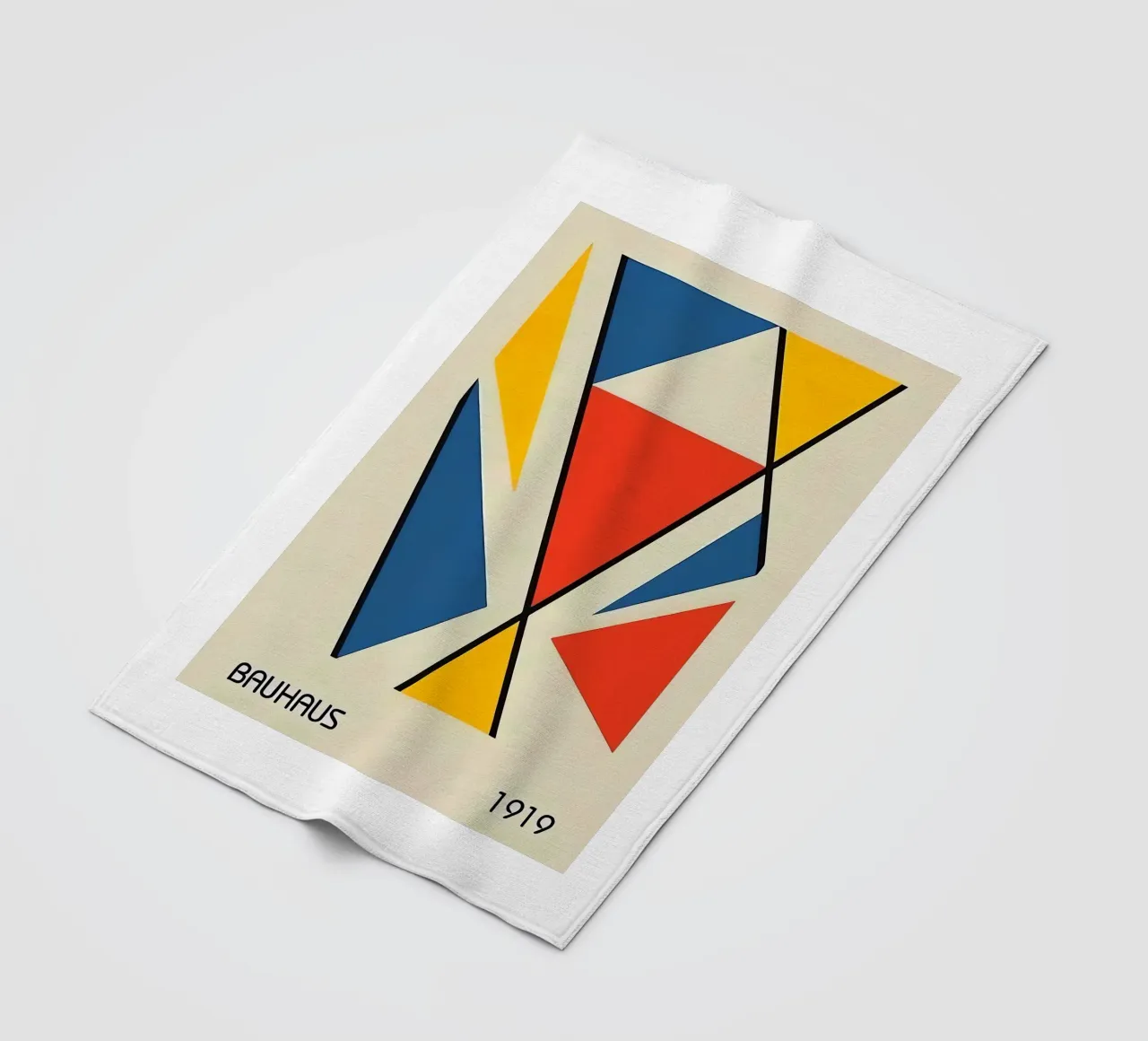 Bauhaus 1919 fleece blanket by Brooke