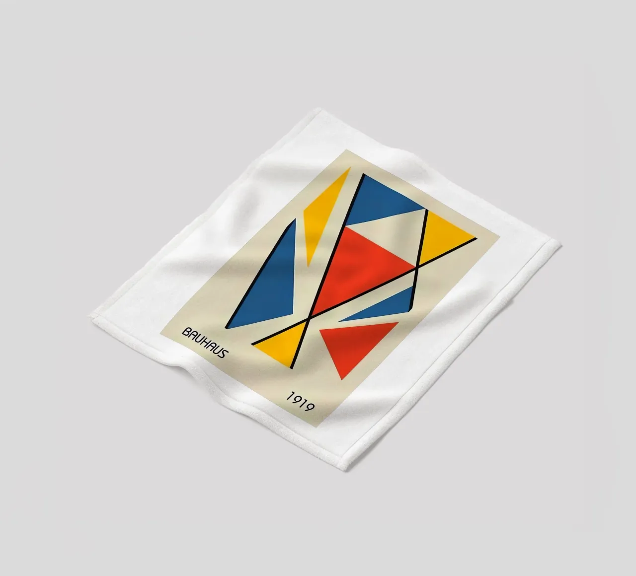 Bauhaus 1919 fleece blanket by Brooke