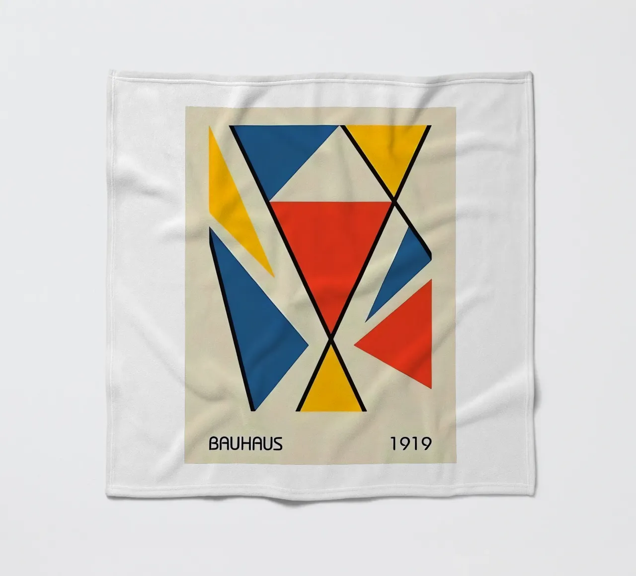Bauhaus 1919 fleece blanket by Brooke