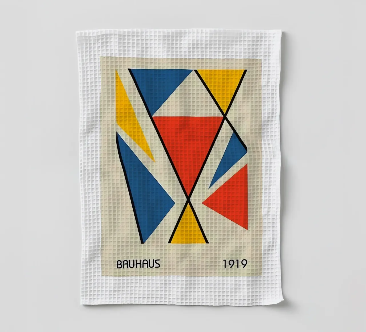 Bauhaus 1919 tea towel by Brooke
