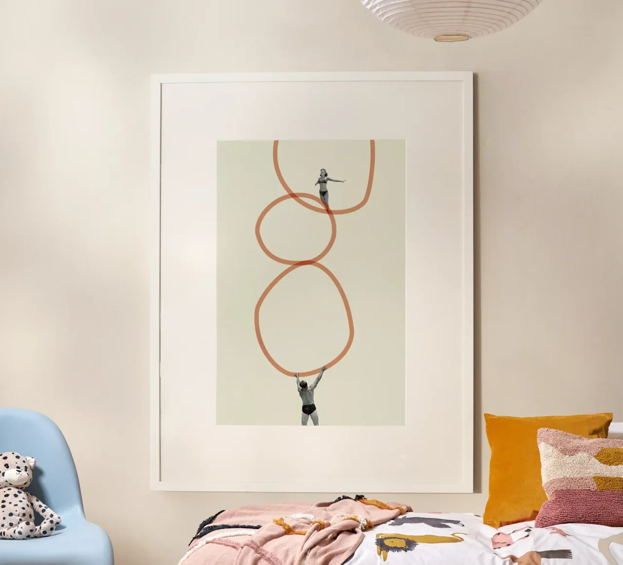 You Make Me Feel Everything poster con telaio in alluminio da Maarten Léon