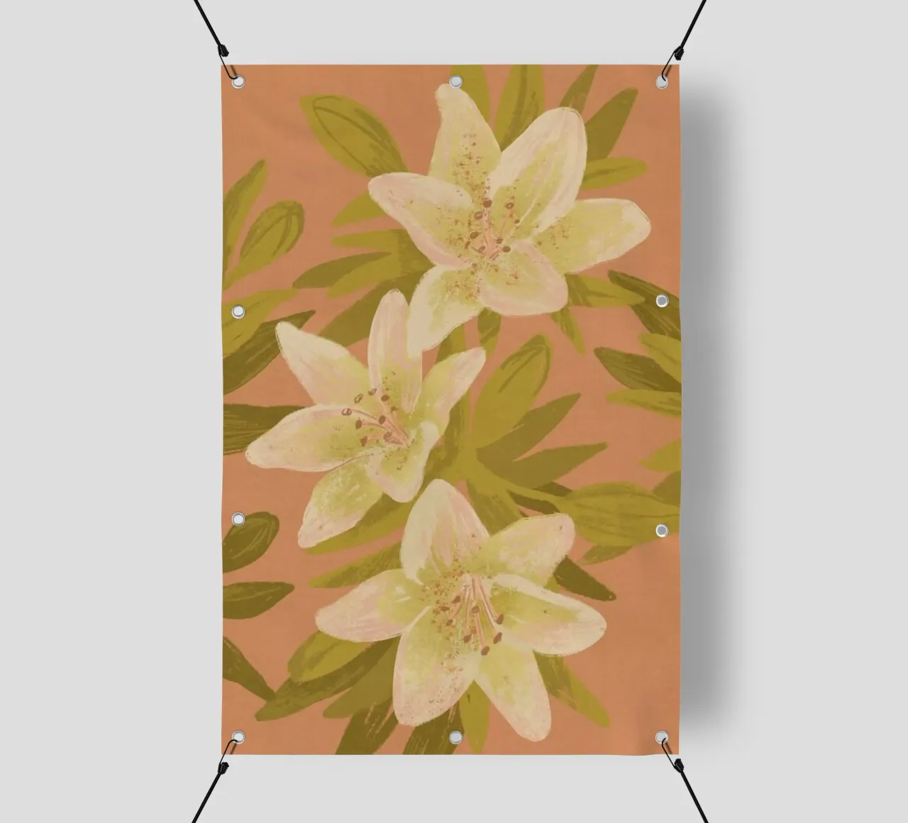 Lilies telo in pvc da Goed Blauw