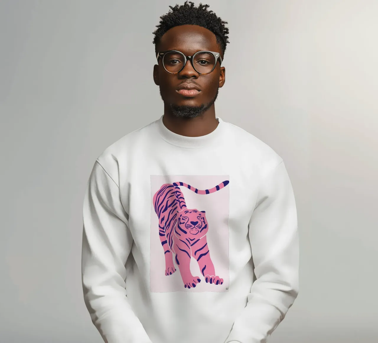 Tiger Doesn T Lose Sleep (pink) felpa da Be Mart