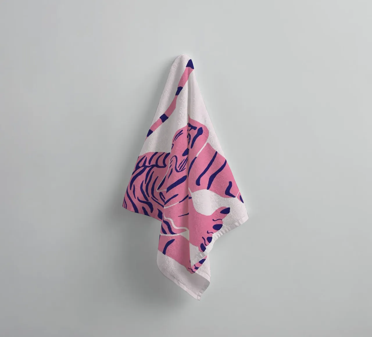 Tiger Doesn T Lose Sleep (pink) towel by Be Mart