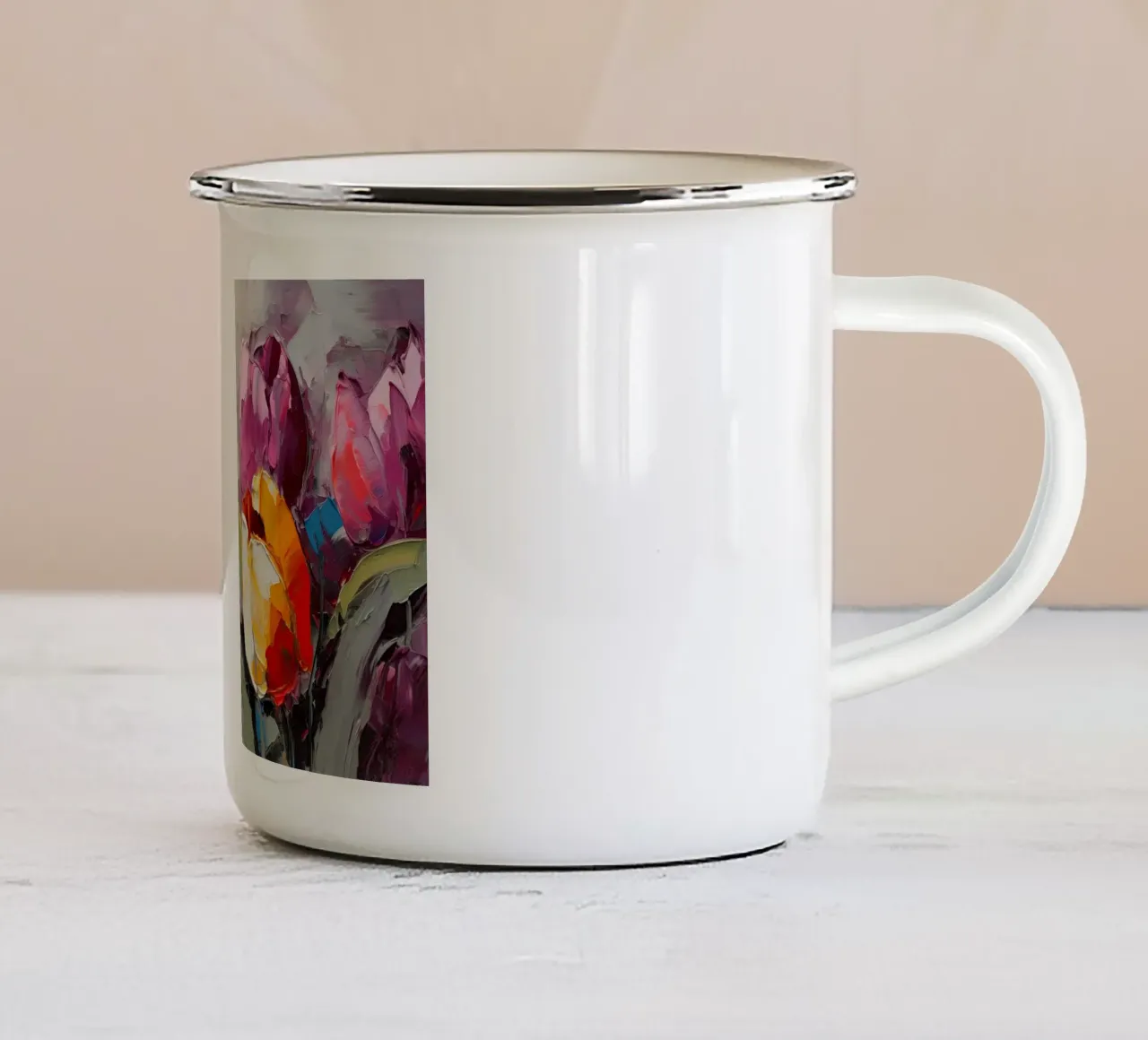 Arte da parete di Imagine tazza in smalto da Imagine