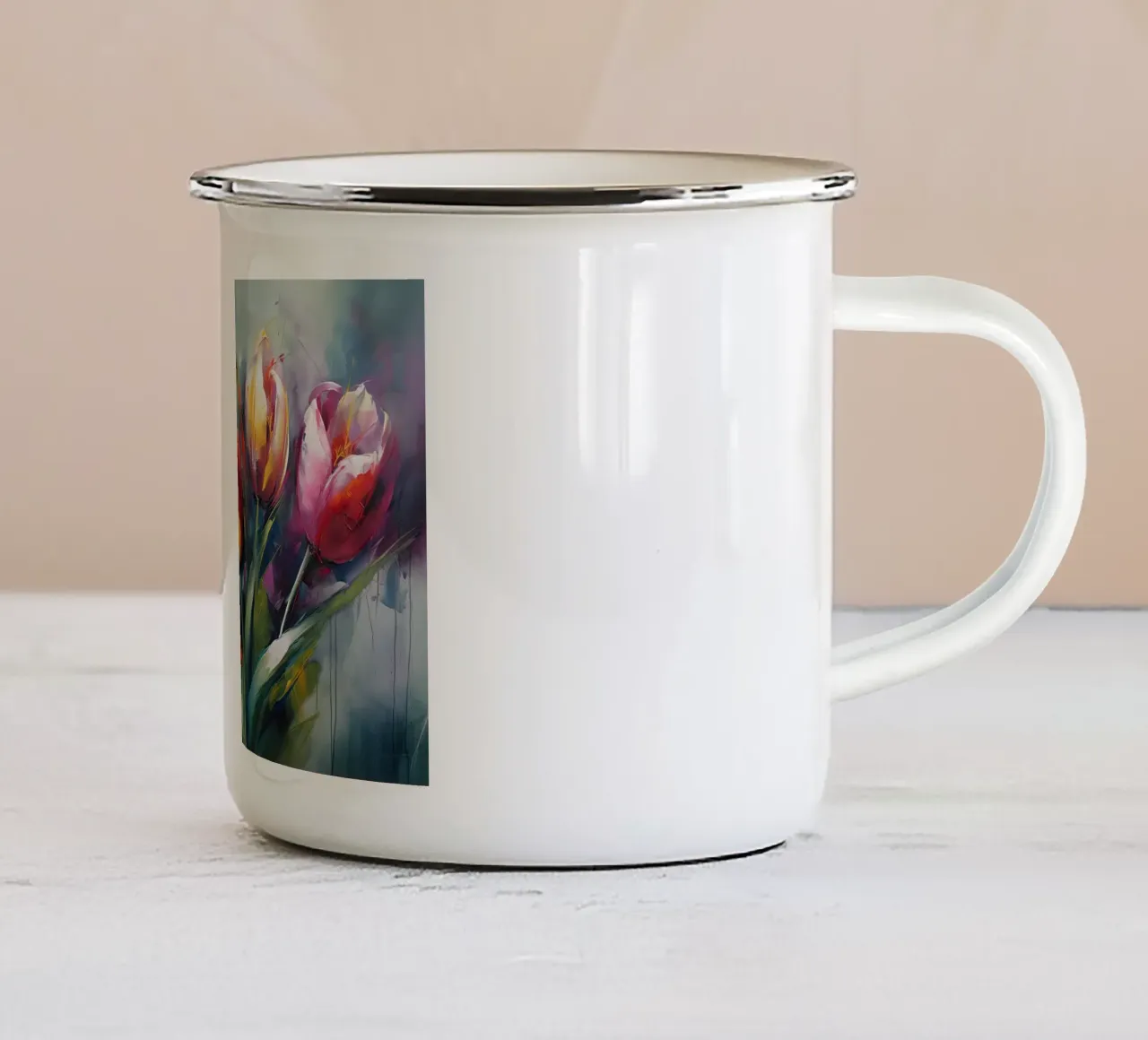 Arte da parete di Imagine tazza in smalto da Imagine