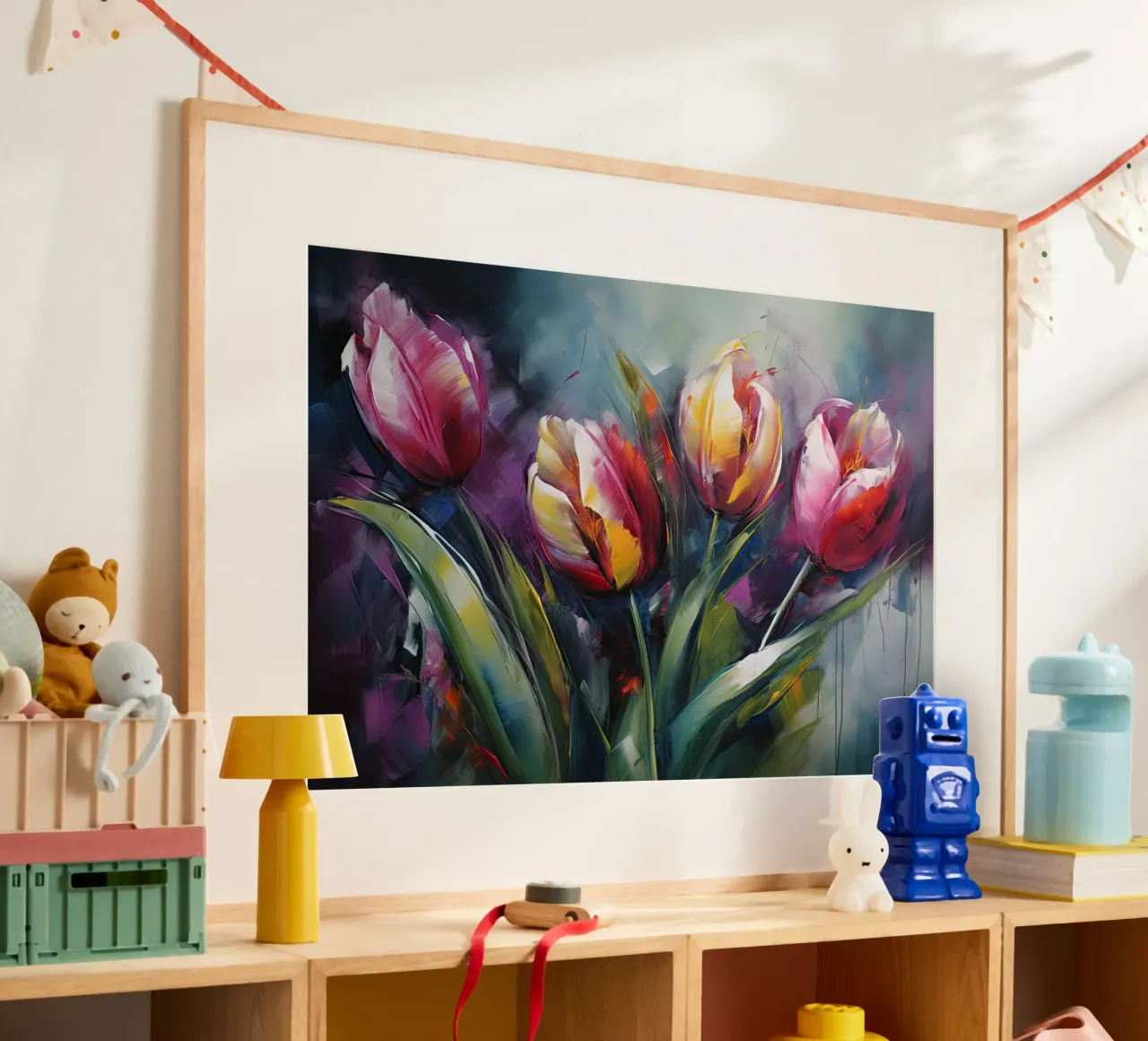 Arte da parete di Imagine poster con telaio in legno da Imagine