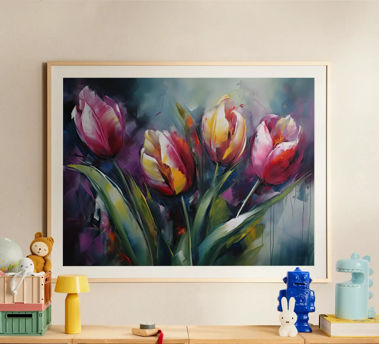 Arte da parete di Imagine poster con telaio in legno da Imagine