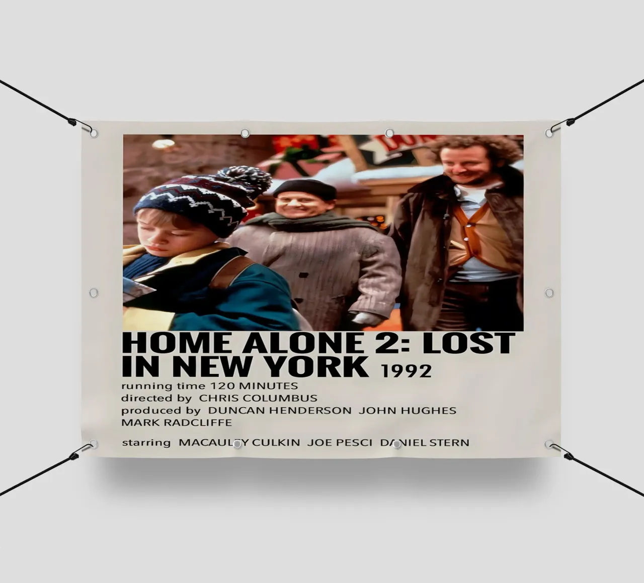 HOME ALONE 2 LOST IN NEW YORK 1992 telo in pvc da MVFminimalist