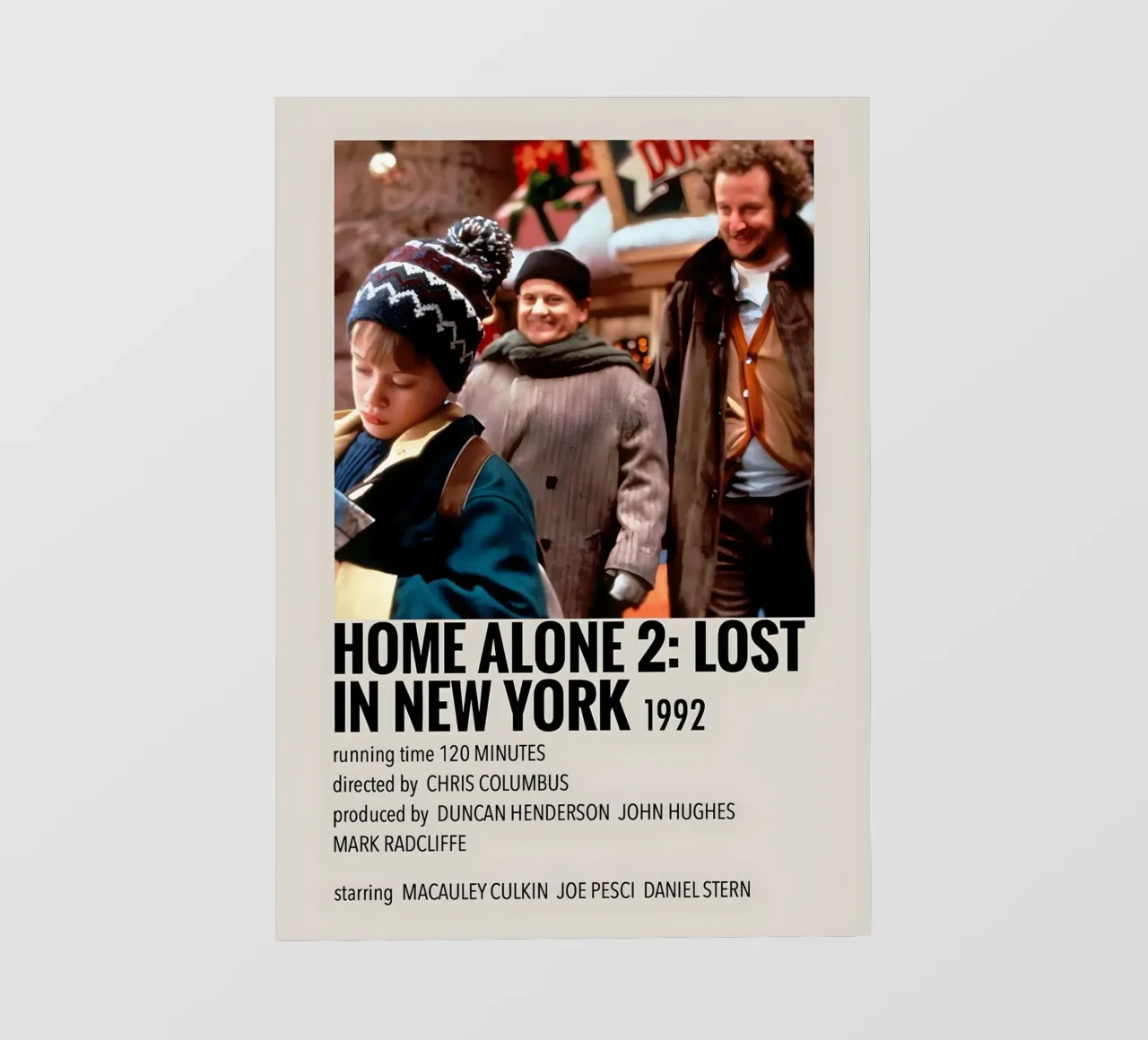 HOME ALONE 2 LOST IN NEW YORK 1992 telo in pvc da MVFminimalist