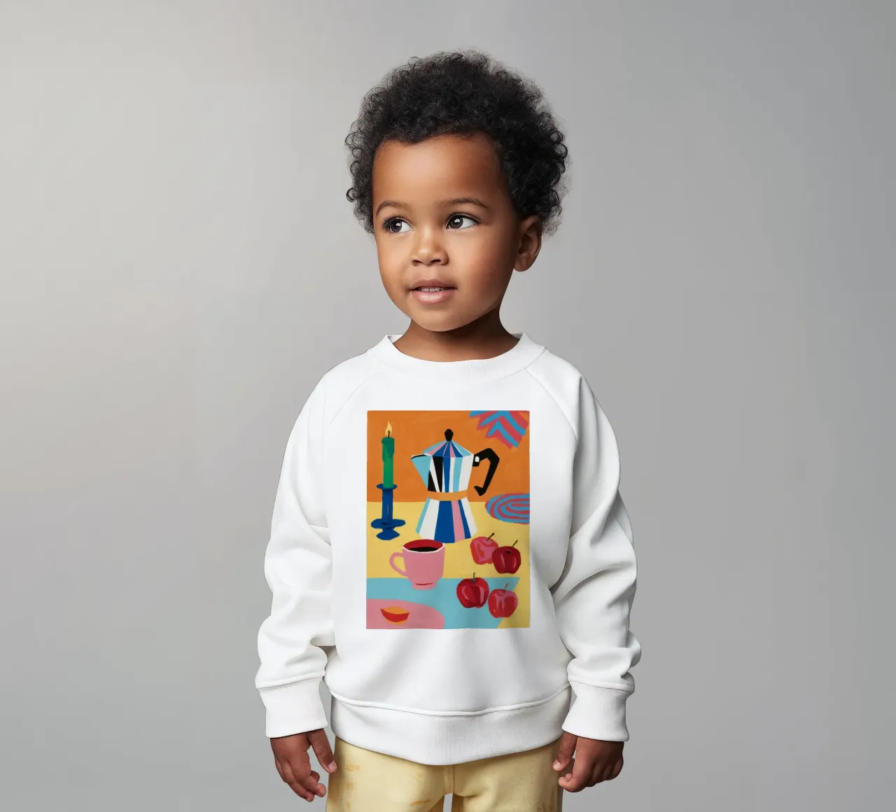 Moka Pot Plum Morning baby sweatshirt by Tiga Bersama