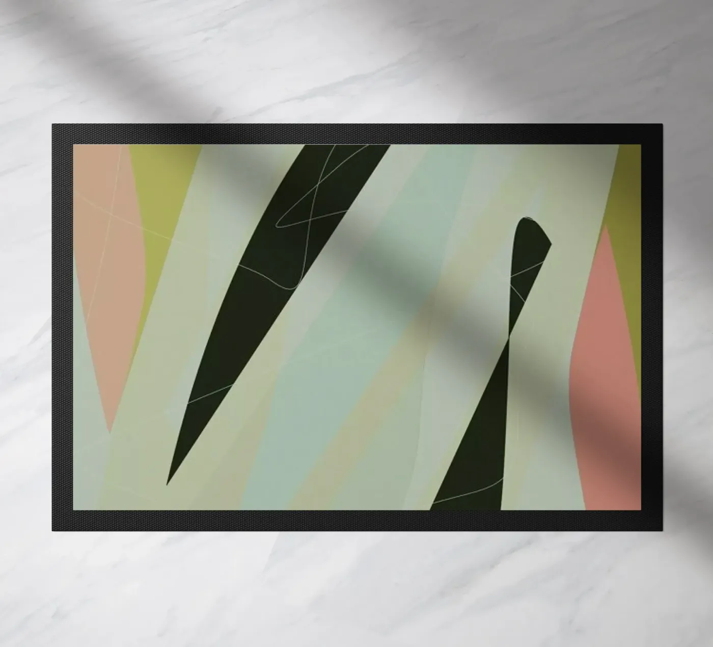 Abstract Composition No 3 doormat by Metron