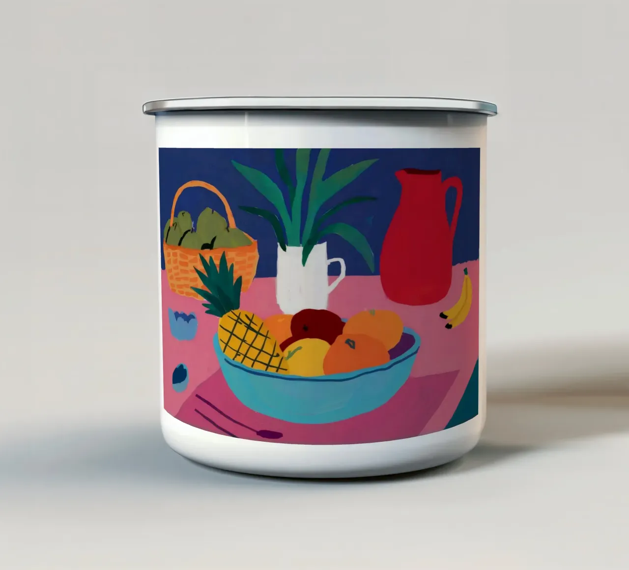 Brocca Cerise Harmony tazza in smalto da Fable Tempa