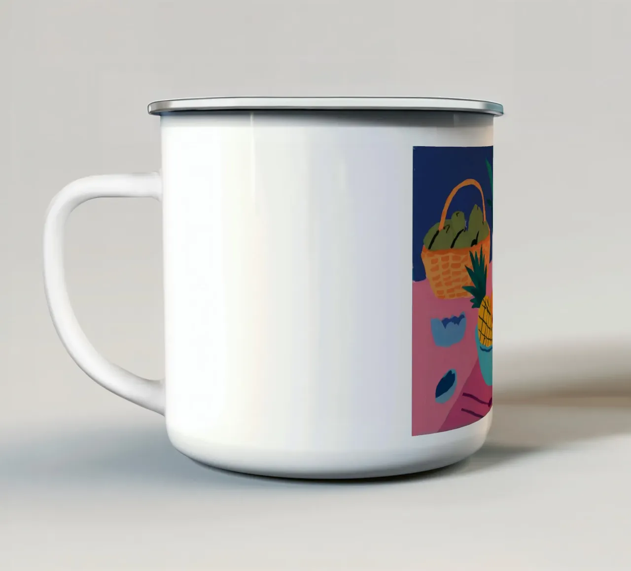 Brocca Cerise Harmony tazza in smalto da Fable Tempa