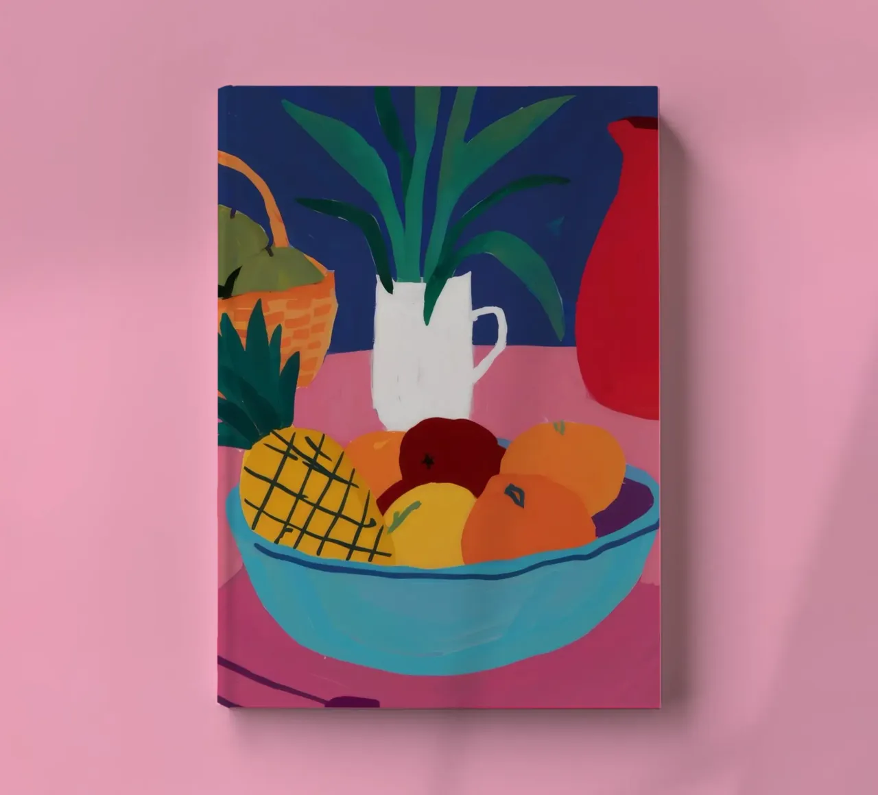 Cerise Pitcher Harmony notebook by Fable Tempa
