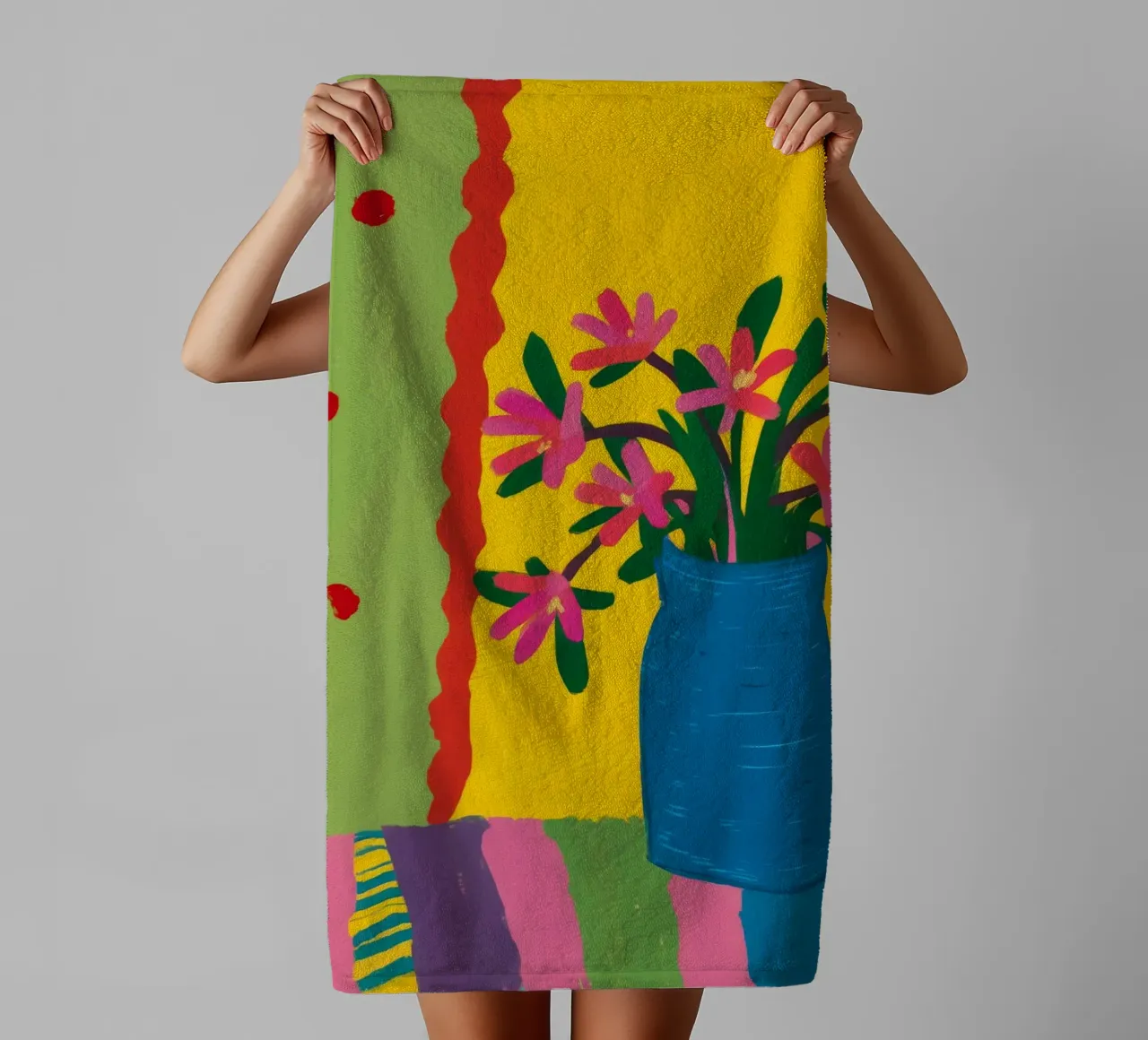 Rainbow Rug Bouquet towel by Tiga Bersama
