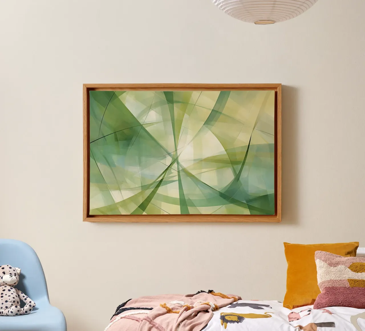 Muurkunst van Imagine canvas met Baklijst van Imagine